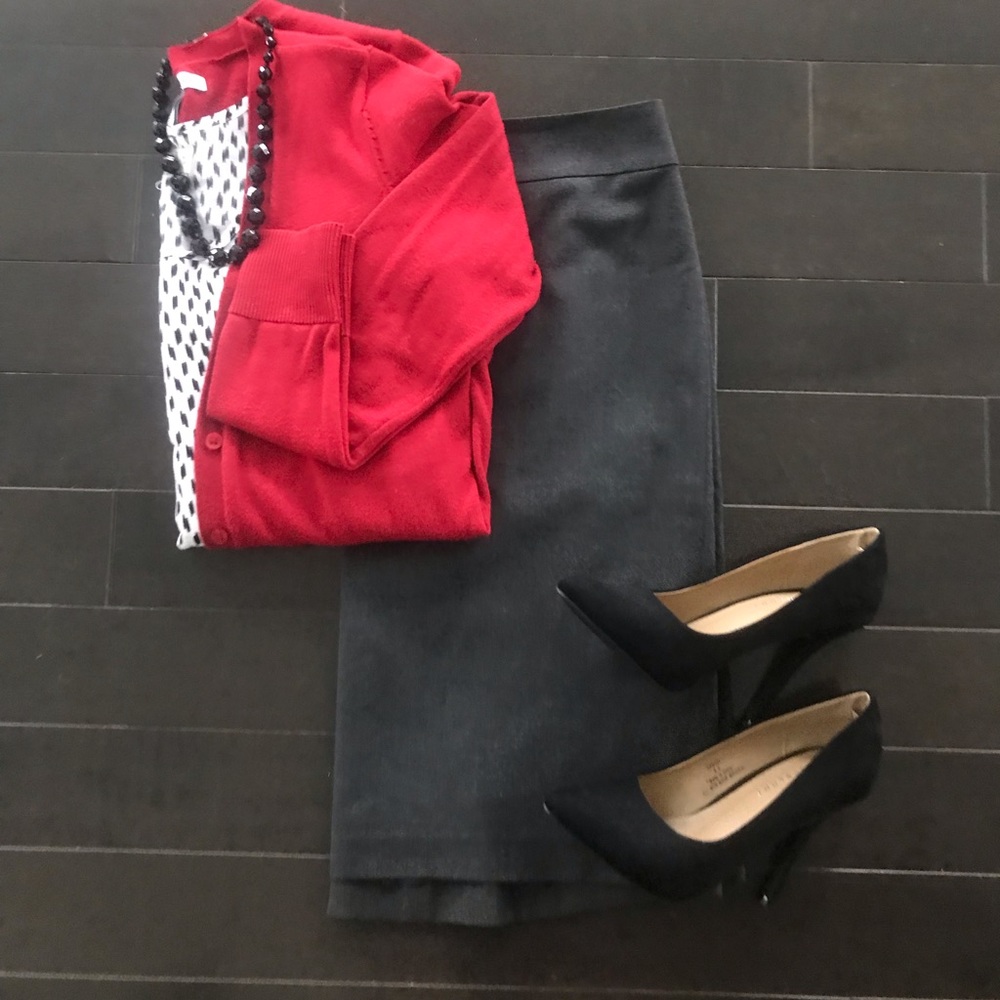 Charcoal Gray Ann Taylor Skirt